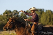 Cowboy roping, San Cristobal Ranch, NM