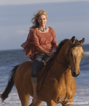 Ojai, Arabian gelding, woman riding